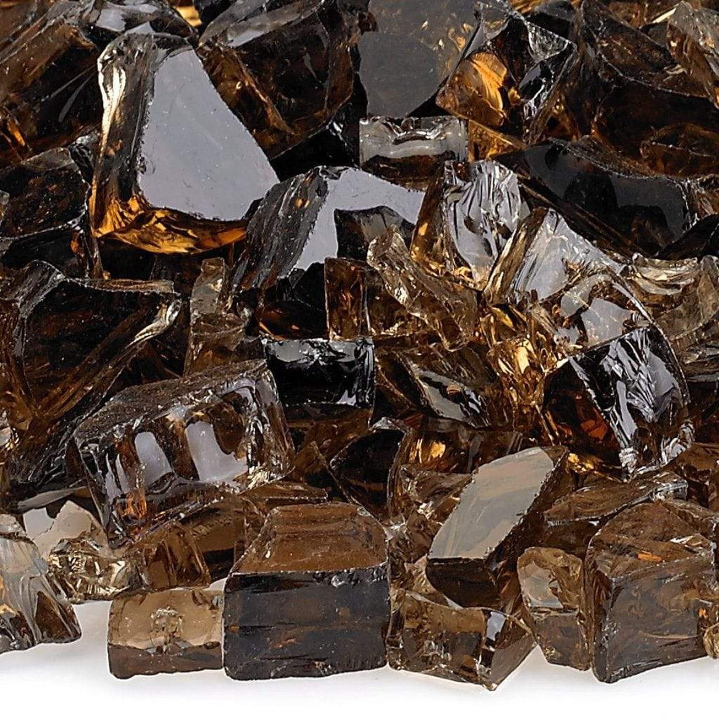 200 Lbs. Broken Large Reflective Fire Glass