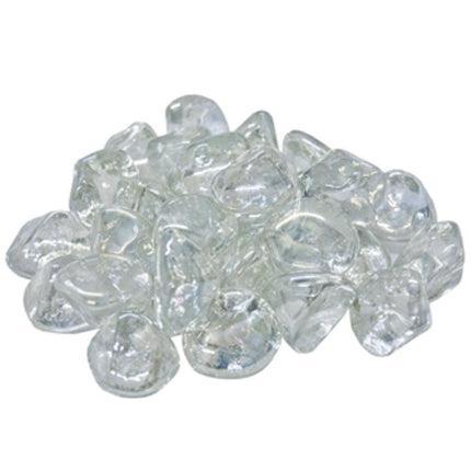200 lbs. Clear Reflective Fire Glass Media