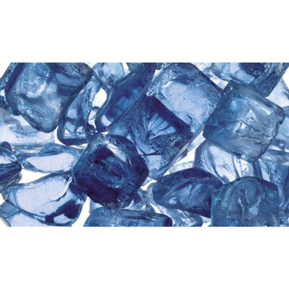 200 lbs. Cobalt Reflective Fire Glass Media