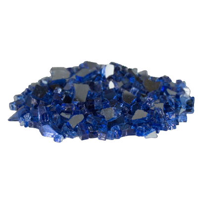 200 lbs. Cobalt Reflective Fire Glass Media