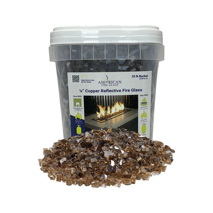200 lbs. Copper Reflective Fire Glass Media