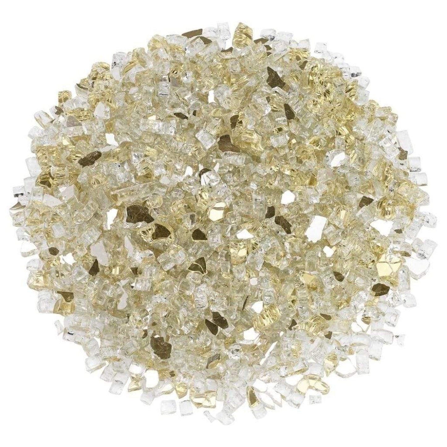 200 lbs. Gold Reflective Fire Glass Media