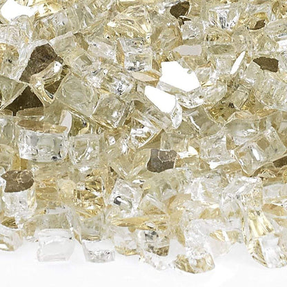 200 lbs. Gold Reflective Fire Glass Media