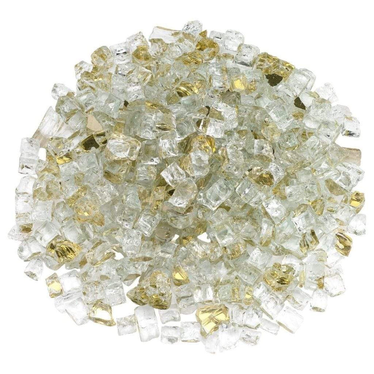 200 lbs. Gold Reflective Fire Glass Media
