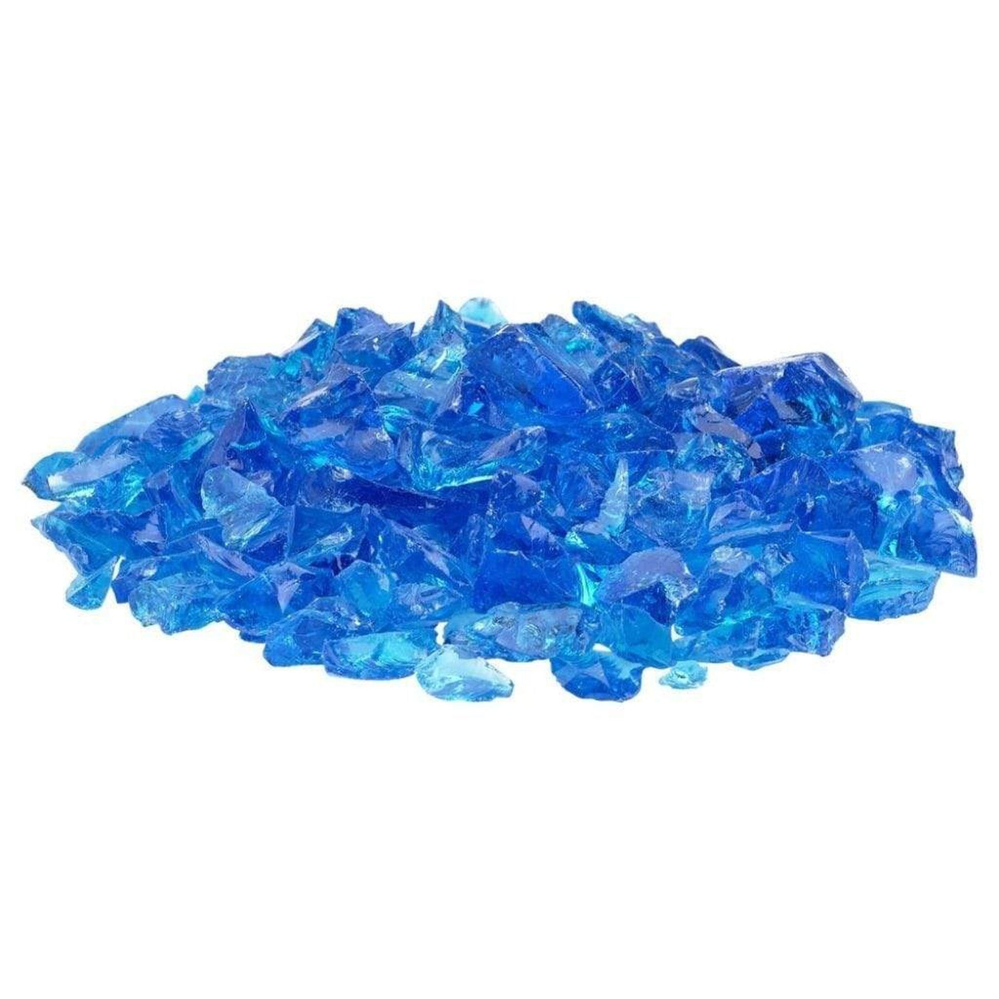 200 lbs. Turquoise Non-Reflective Fire Glass Media
