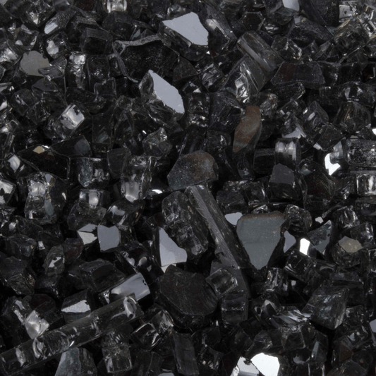 25 lbs. Black Reflective Fire Glass Media