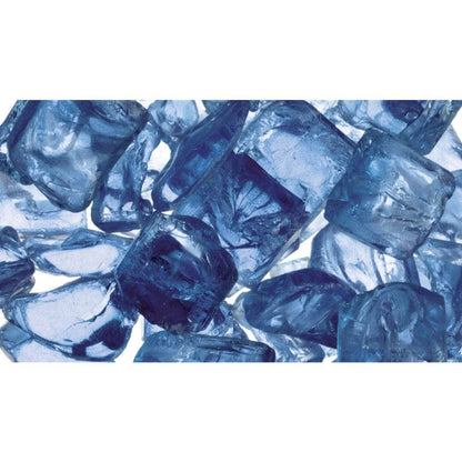 (30 lb) - 1/2" Reflective Fireplace Glass Media Kit