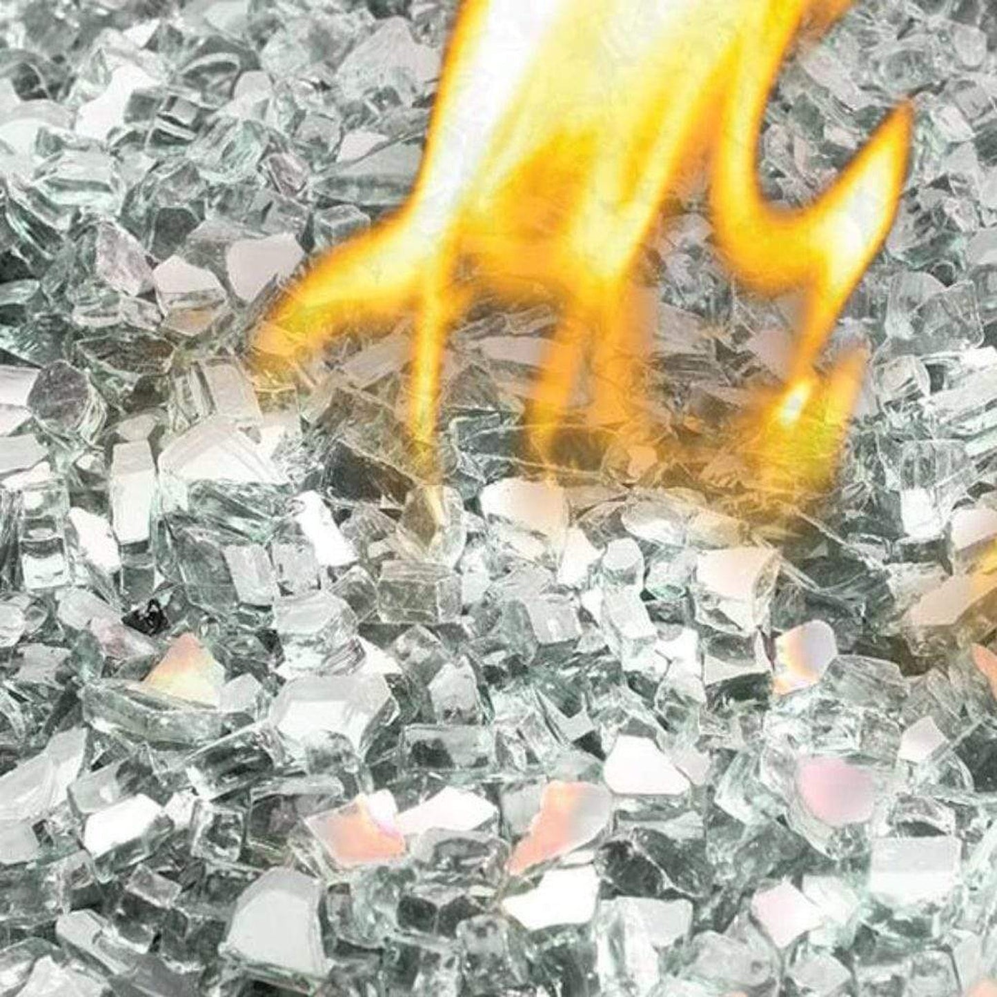 30 lbs. Reflective Tempered Fire Glass Gems