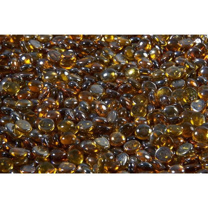 30 lbs. Reflective Tempered Fire Glass Gems