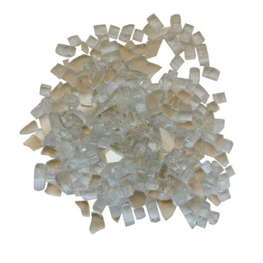 5 lbs. Decorative Reflective Fire Glass Media