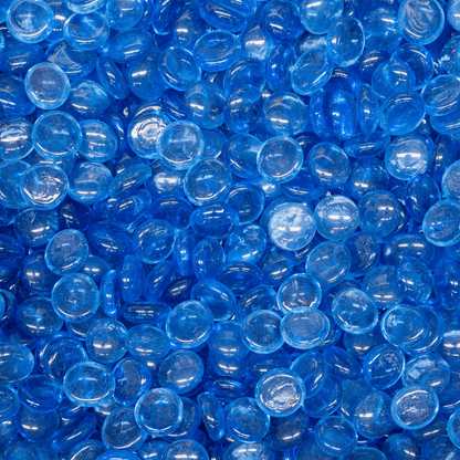 50 lbs. Reflective Fire Glass Pebbles/Gems