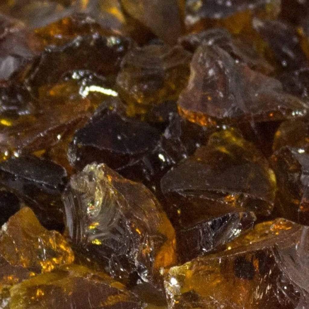 70 Lbs. Broken Large Reflective Fire Glass