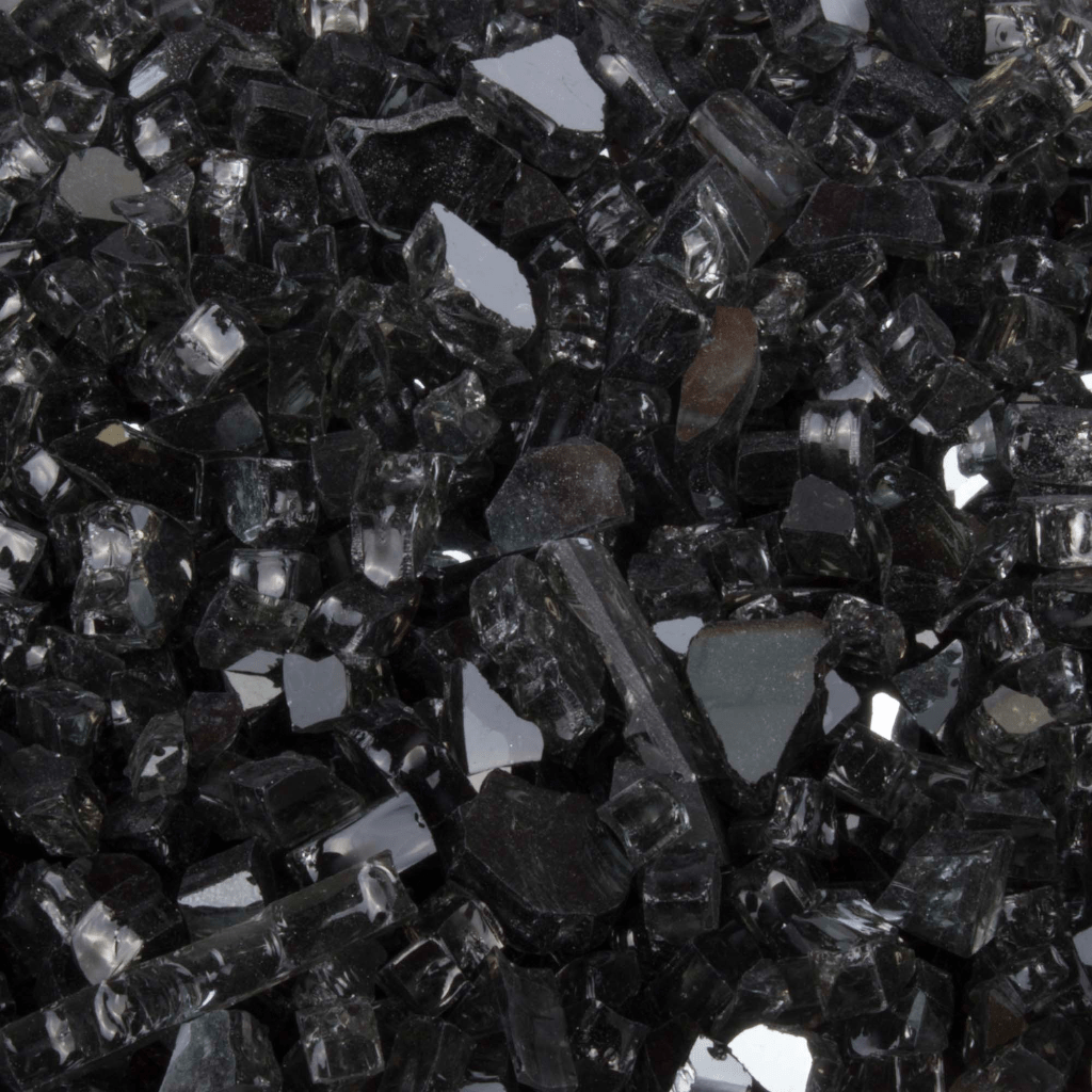 75 lbs. Black Reflective Fire Glass Media