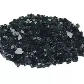 9 Lbs. Onyx Reflective Crushed Fire Glass Media