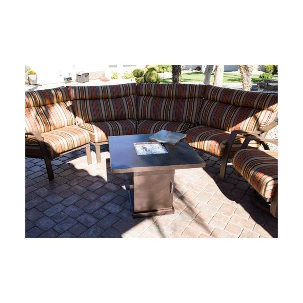 AZ Patio 30" Hammered Bronze Propane Fire Pit