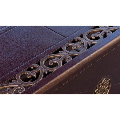 AZ Patio 35" Rectangular Cast Aluminum Decorative Fire Pit