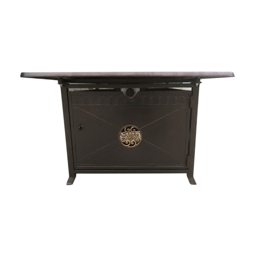 AZ Patio 35" Rectangular Cast Aluminum Decorative Fire Pit