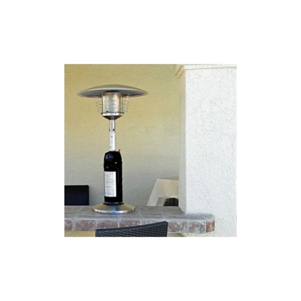 AZ Patio 38" Black / Stainless Steel Portable Heater