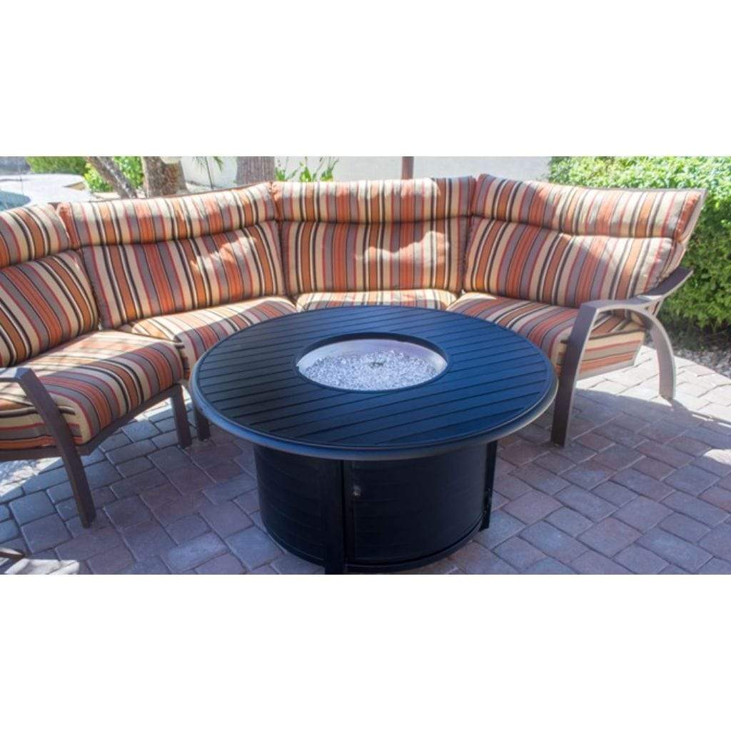 AZ Patio 49" Aluminum Round Slated Fire Pit