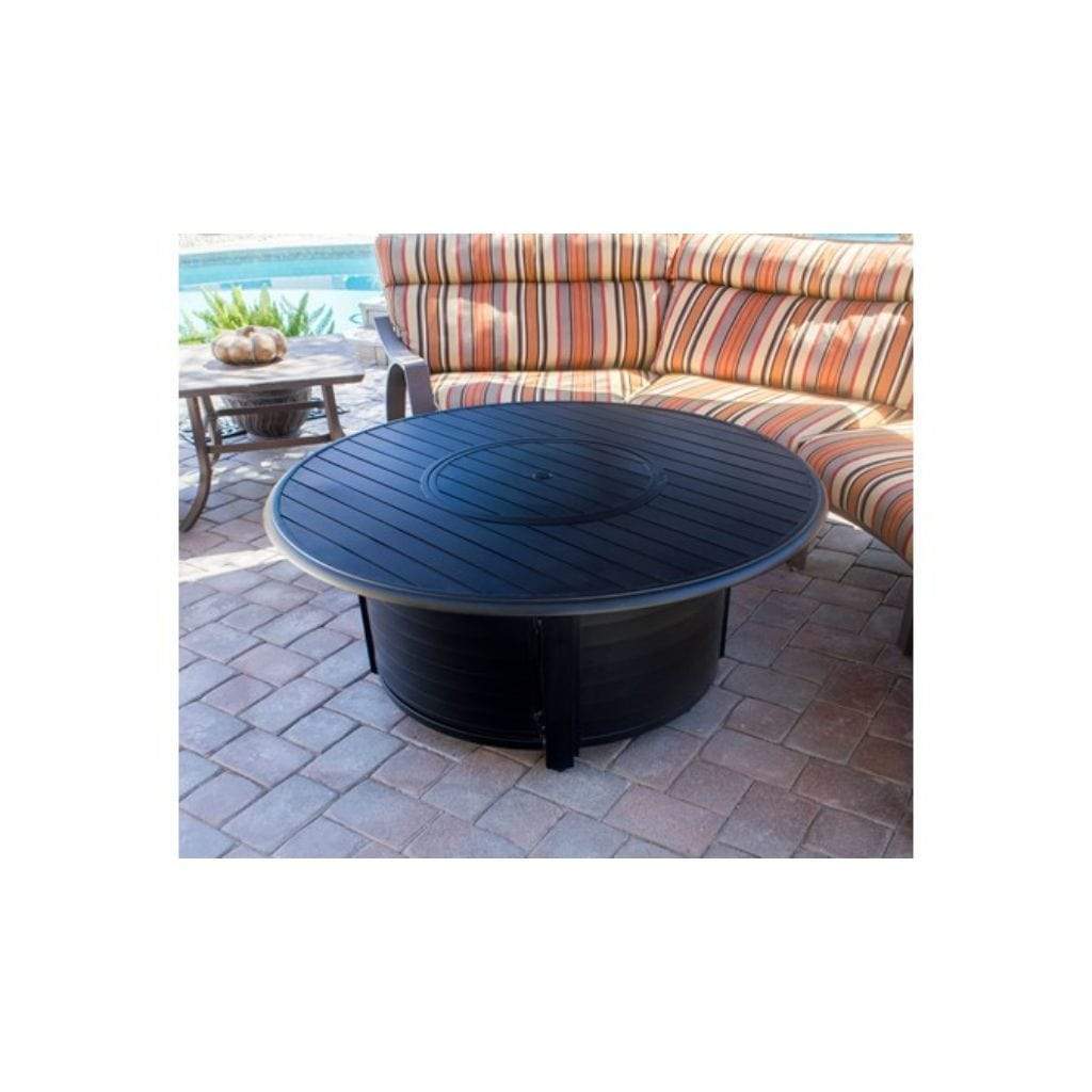 AZ Patio 49" Aluminum Round Slated Fire Pit