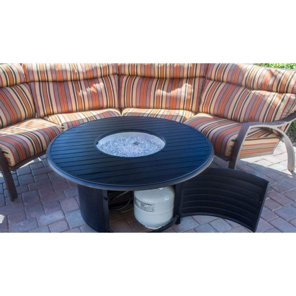 AZ Patio 49" Aluminum Round Slated Fire Pit