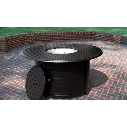 AZ Patio 49" Aluminum Round Slated Fire Pit