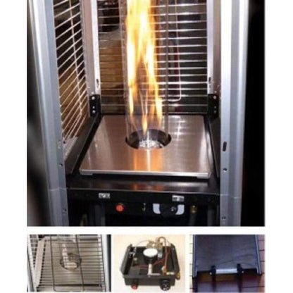 AZ Patio 8" Glass Tube Burner for Square Heater-3 Holes