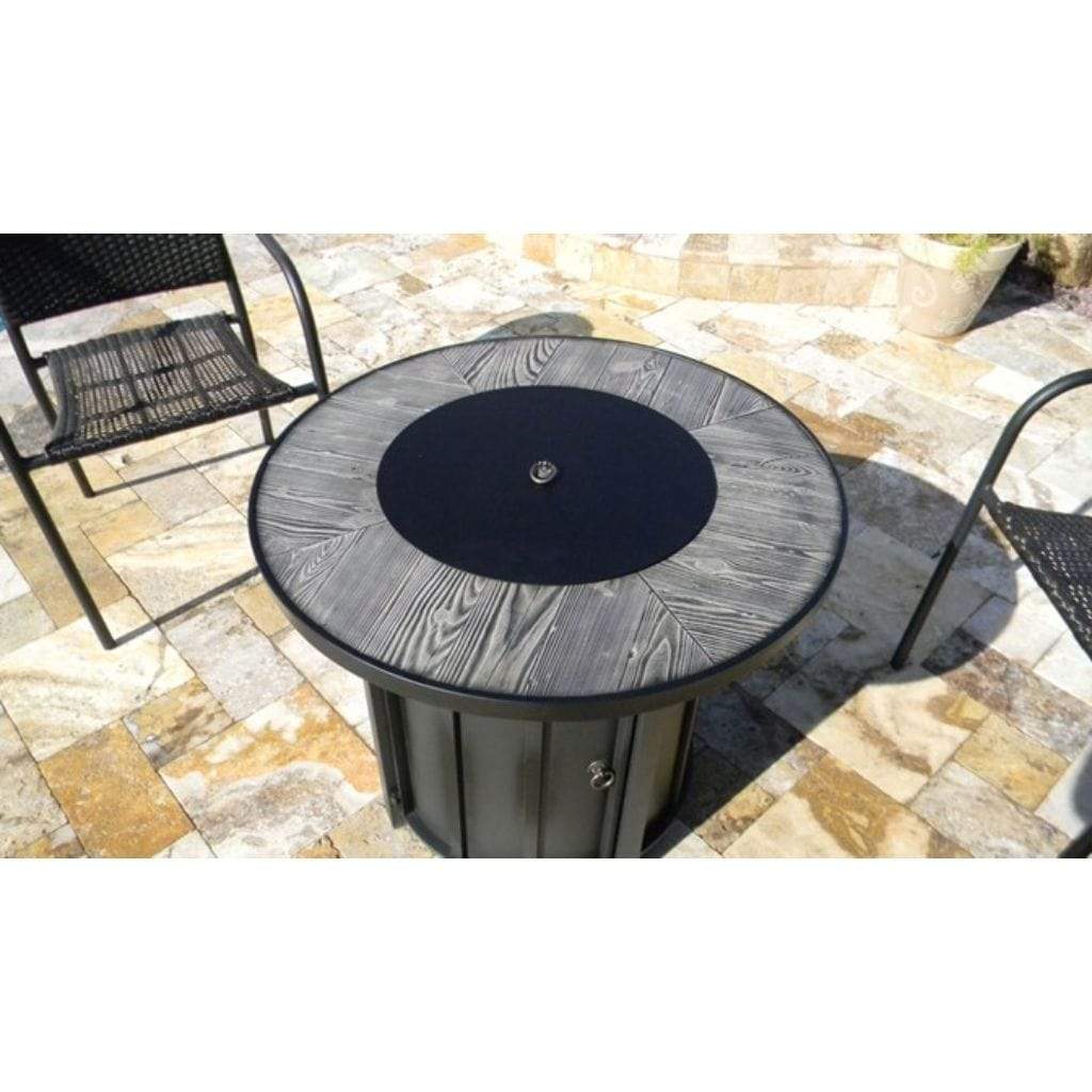 AZ Patio Heaters 30" Faux Wood Tile Top Fire Pit