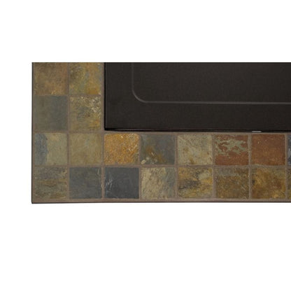 AZ Patio Heaters 30" Square Slate Tile Top Fire Pit