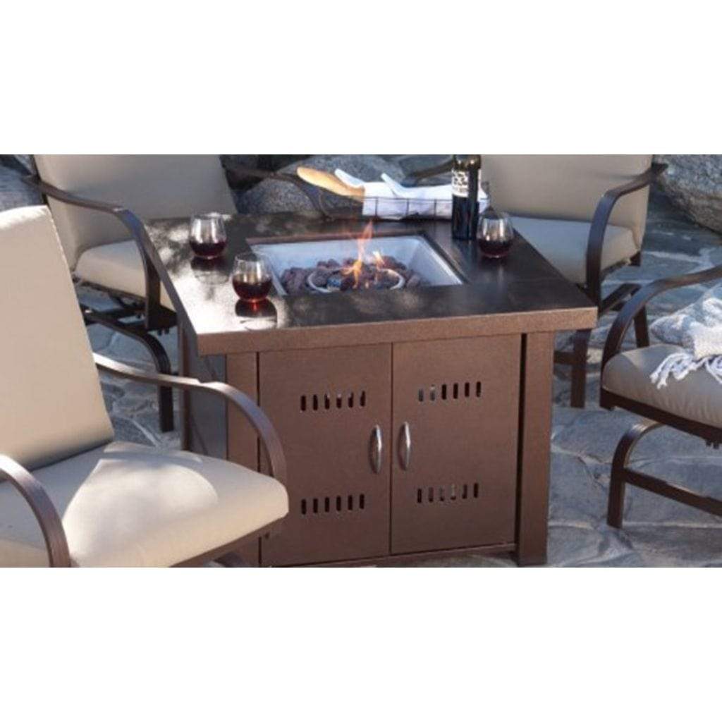 AZ Patio Heaters 38" Bronze Finish Propane Fire Pit