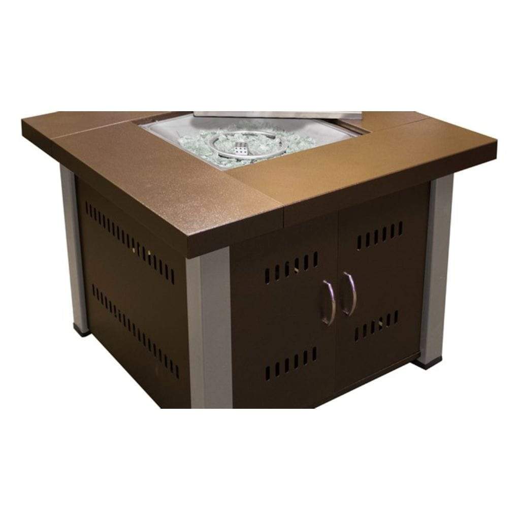 AZ Patio Heaters 38" Bronze/Stainless Steel Finish Propane Fire Pit