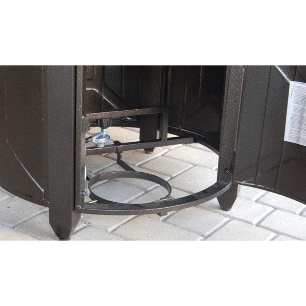 AZ Patio Heaters 45" Bronze Aluminum Hammered Hexagon Fire Pit