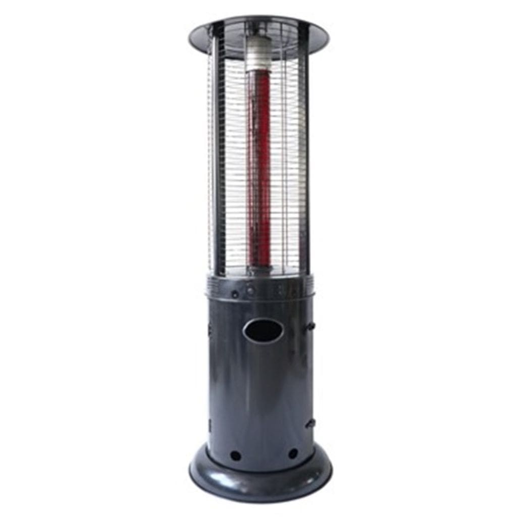 AZ Patio Heaters 74" Black Commercial Round Infrared Flame Heater