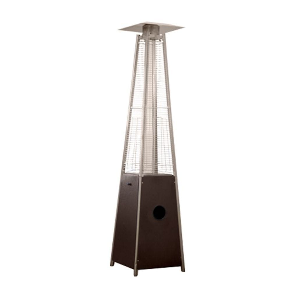 AZ Patio Heaters 87" Bronze Residential Hammered Non-Reflective Glass Tube - 40000 BTU's