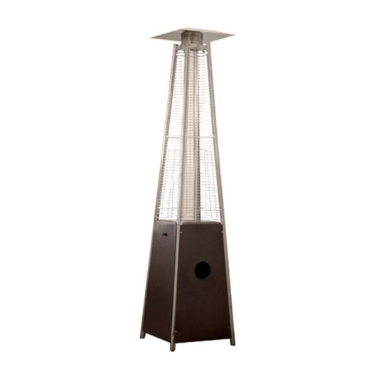 AZ Patio Heaters 87" Bronze Residential Hammered Non-Reflective Glass Tube - 40000 BTU's