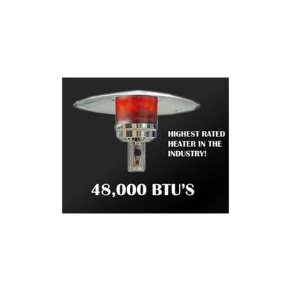 AZ Patio Heaters 87" Stainless Steel Outdoor with Table