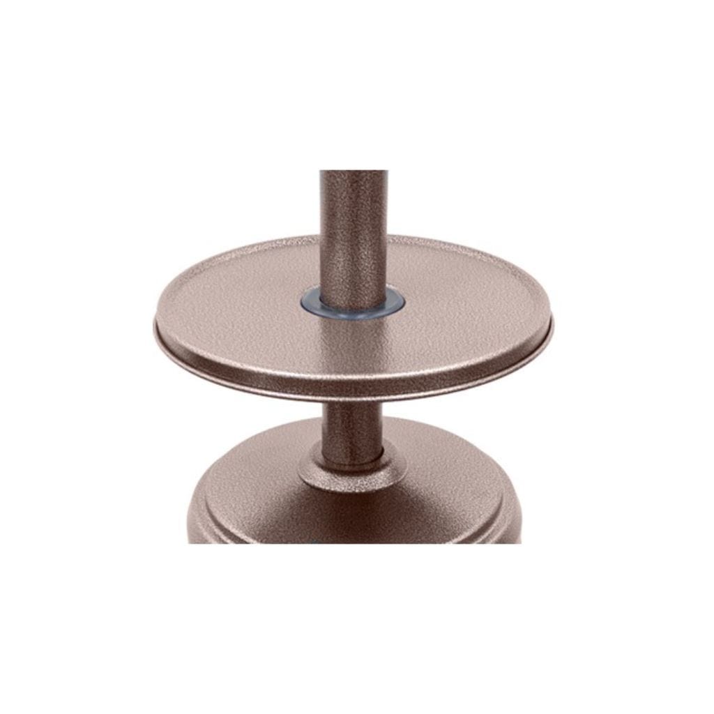 AZ Patio Heaters 87" Tall Outdoor with Metal Table in Hammered Bronze