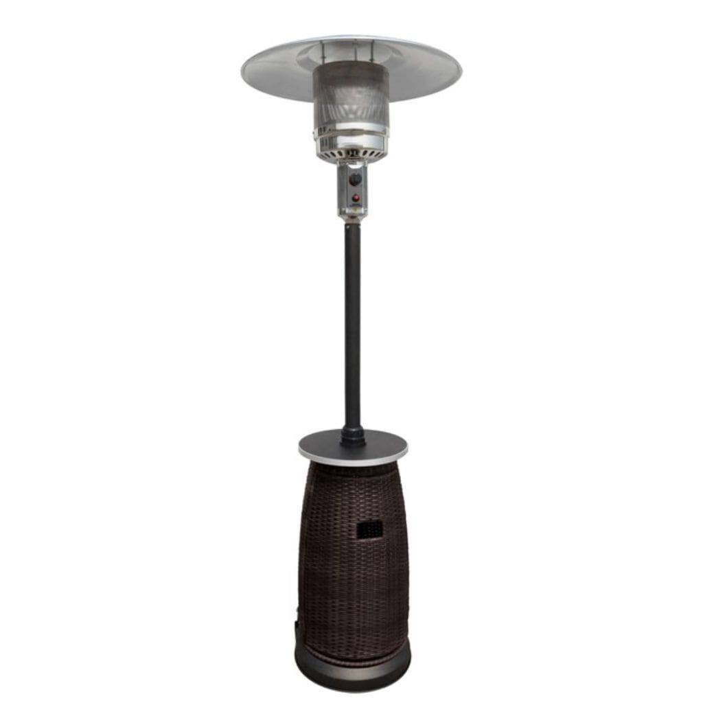 AZ Patio Heaters 87" Tall Wicker Patio Heater with Table - 48000 BTU's