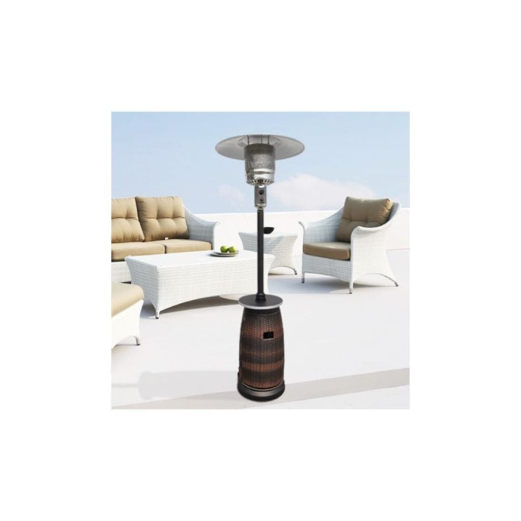 AZ Patio Heaters 87" Tall Wicker with Table - 48000 BTU's