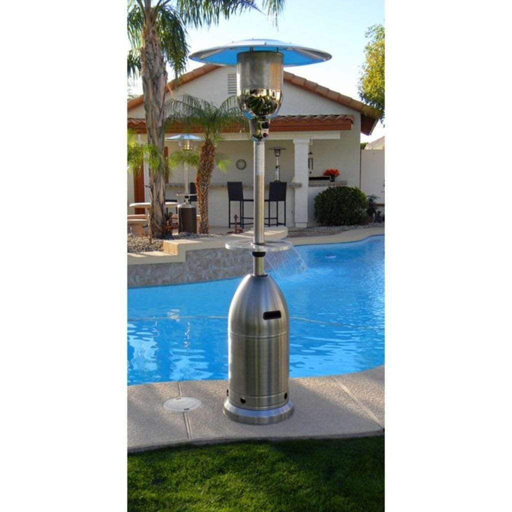 AZ Patio Heaters 88" Stainless Steel Tapered with Table