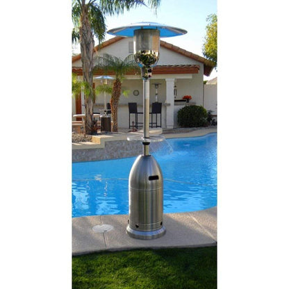 AZ Patio Heaters 88" Stainless Steel Tapered with Table
