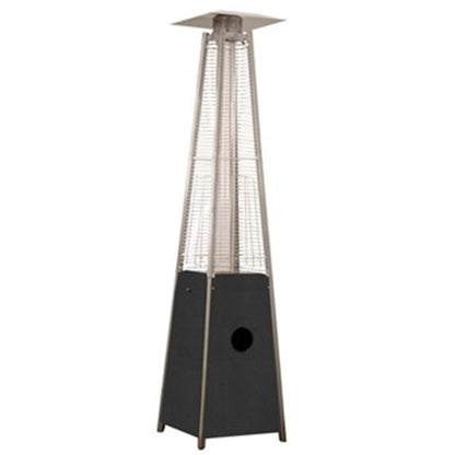 AZ Patio Heaters 89" Silver Residential Hammered Non-Reflective Glass Tube - 40000 BTU's