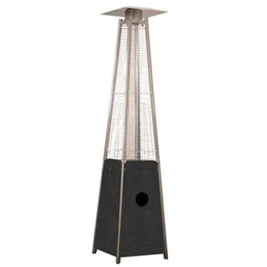 AZ Patio Heaters 89" Silver Residential Hammered Non-Reflective Glass Tube - 40000 BTU's