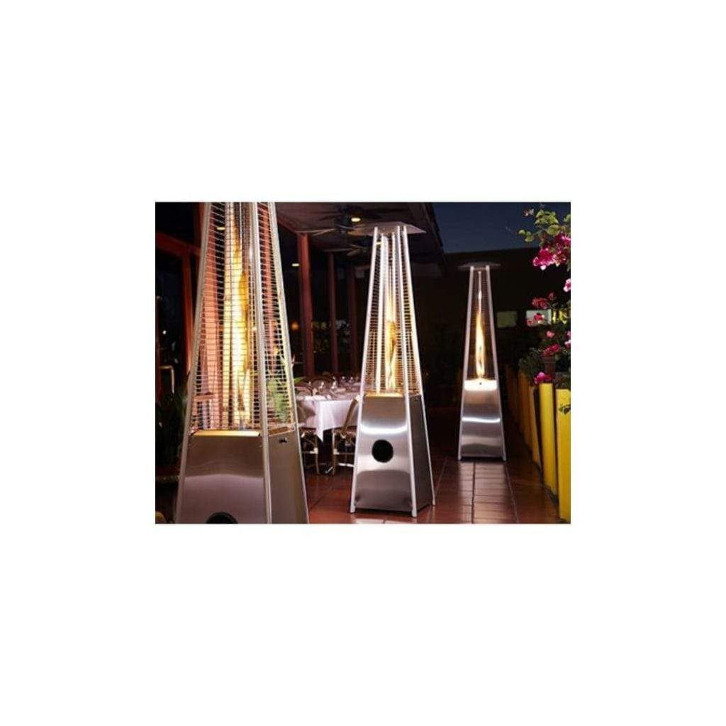 AZ Patio Heaters 91" Stainless Steel Residential Glass Tube Patio Heater - 40000 BTU's