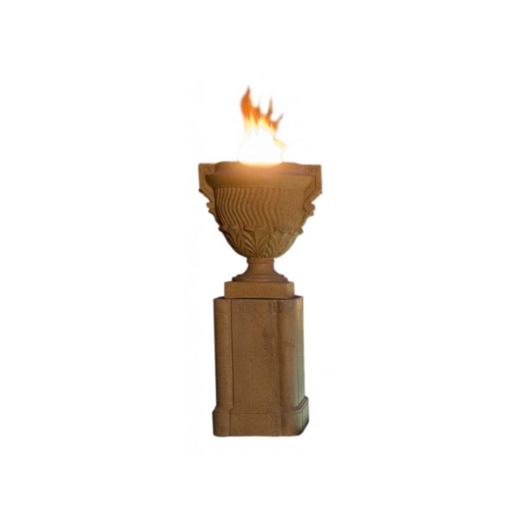 American Fyre Designs 26" Piage Gas Fire Urn and Pedestal