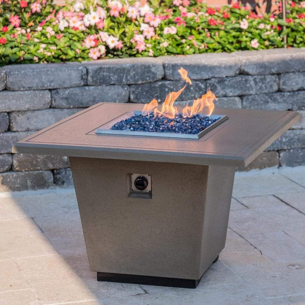 American Fyre Designs 36" Cosmopolitan Square Gas Firetable