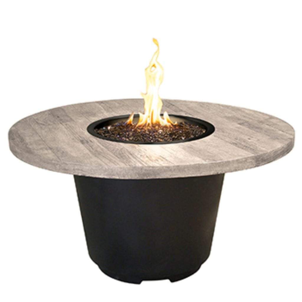 American Fyre Designs 48" Reclaimed Wood Cosmopolitan Round Gas Firetable