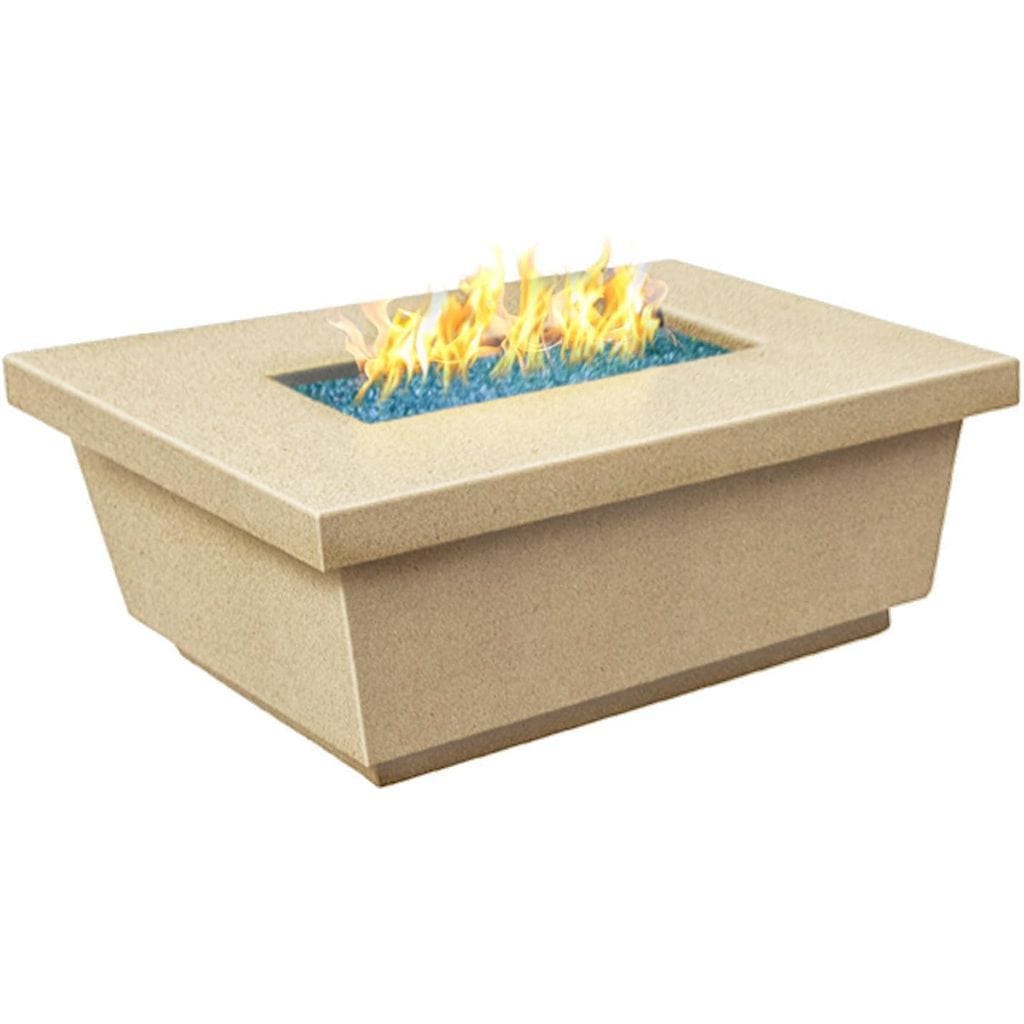 American Fyre Designs 52" Contempo Rectangle Gas Firetable