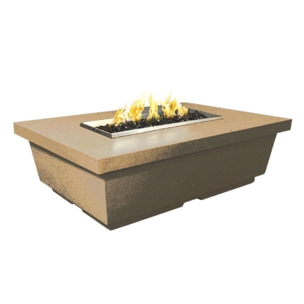 American Fyre Designs 52" Contempo Rectangle LP Gas Drawer Tank Firetable