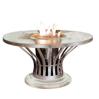 American Fyre Designs 54" Fiesta Round Dining Gas Firetable